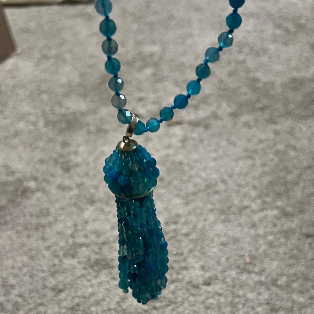 Kendra Scott Turquoise Beaded Necklace Sylvia long new new with tags $195 - Picture 3 of 7